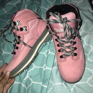 🎀 PINK TIMBERANDS 🎀